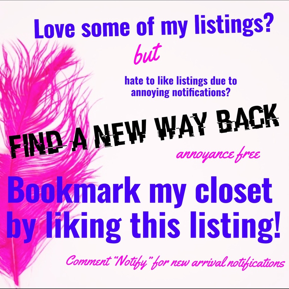 Bookmark my closet to easily find your way back